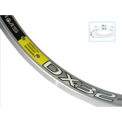 Alex Rims DX32 24" biała (48otwory)