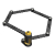 ONGUARD Link Plate Lock K9 COMBO SKŁADANE 8115